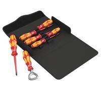 05136022001 Set: screwdriver insulated 1kVAC Phillips, flat case 7pcs. WERA
