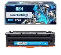 054 Toner Cartridge Compatible for Canon i-SENSYS LBP-621Cw MF643Cdw LBP-623Cdw MF645Cx MF641Cw Printers, With Chip Large Capacity 1500 Pages (1 Pack Cyan)