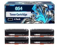 054 Toner Cartridge Compatible for Canon i-SENSYS LBP-621Cw MF643Cdw LBP-623Cdw MF645Cx MF641Cw Printers, With Chip Large Capacity 1500 Pages (4 Pack Black)