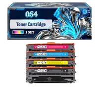 054 Toner Cartridge Compatible for Canon i-SENSYS LBP-621Cw MF643Cdw LBP-623Cdw MF645Cx MF641Cw Printers, With Chip Large Capacity 1500 Pages (4-Pack BK/C/M/Y)