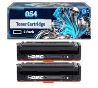 054 Toner Cartridge Compatible for Canon i-SENSYS LBP-621Cw MF643Cdw LBP-623Cdw MF645Cx MF641Cw Printers, With Chip Large Capacity 1500 Pages (2 Pack Black)