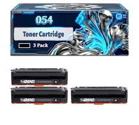 054 Toner Cartridge Compatible for Canon i-SENSYS LBP-621Cw MF643Cdw LBP-623Cdw MF645Cx MF641Cw Printers, With Chip Large Capacity 1500 Pages (3 Pack Black)