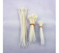 05430TR Transparent White 75 Pcs. Nylon Cable Ties Pack Assorted Sizes Tie Wraps Zip Set