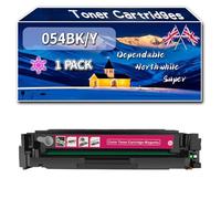 054BK/Y Toner Cartridges Compatible for Canon i-SENSYS LBP-621Cw LBP-623Cdw MF641Cw MF643Cdw MF-643Cdw MF645CX Printers, High-Definition Printing Effect with Chip, 2500 Pages (1 Pack Magenta)