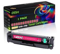 055H Compatible for Canon Toner Cartridges with Chip i-SENSYS MF742Cdw MF743Cdw MF744Cdw Printers (1 Pack Magenta)