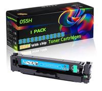 055H Compatible for Canon Toner Cartridges with Chip i-SENSYS MF742Cdw MF743Cdw MF744Cdw Printers (1 Pack Cyan)