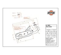 Exhaust Silencer Muffler for Aprilia Scarabeo 50 1993 - 1997 SITOPLUS 0573
