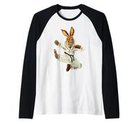 0573 The Karate Rabbit Kid 2021 Plus 4 Mumzy Maria Uberstein Raglan Baseball Tee