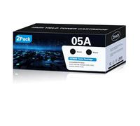 05A 05 Black High-Yield Toner Cartridges Replacement for HP 05A CE505A | 05A Black Toner Cartridges Work with Laser P2035 2035N P2055DN 2055DN P2030 P2050 P2055X P2055D (2 Pack, Black)