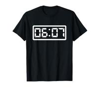 06:07 Digital Clock Six Seven Funny Gen Z 6 7 Slang Meme T-Shirt