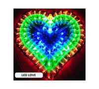 (06 1pc) 1~10pcs Led Decoration Light Peacock Love Five-pointed Star Atmosphere Lamp For Room Christmas Wedding Party Colorful Decorative