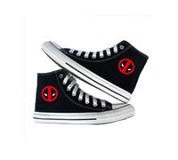 (06, 41) Marvel Deadpool canvas shoes printed canvas shoes youth boys high-top canvas shoes sneakers