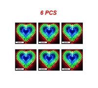 (06 6pcs) 1~10pcs Led Decoration Light Peacock Love Five-pointed Star Atmosphere Lamp For Room Christmas Wedding Party Colorful Decorative