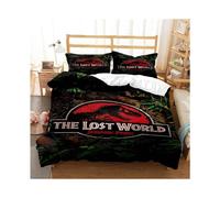 (06, Double (200cm × 200cm)) Jurassic Park 3D Bedding Set Quilt Duvet Cover Pillowcase Single Double King UK@