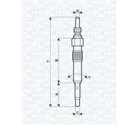 GLOW PLUG FITS: AUDI 100 / 5000 C3 SALOON 2.5 TDI.AUDI 500 C3 SALOON 2.5 TDI.