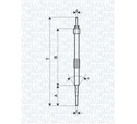 062900033304 MAGNETI MARELLI Glow Plug for MINI,TOYOTA