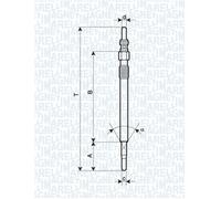 062900047304 MAGNETI MARELLI Glow Plug for CITROËN,JAGUAR,LAND ROVER,PEUGEOT,VOL