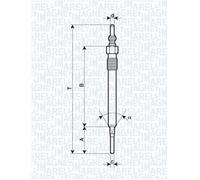 062900061304 MAGNETI MARELLI Glow Plug for AUDI,PORSCHE,SEAT,SKODA,VW