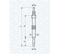 Magneti Marelli OEM Glow Plug For LAND ROVER Defender Discovery Ii ERR6066