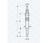 MAGNETI MARELLI 062900071304 Glow Plug for ,DACIA,MITSUBISHI,NISSAN,RENAULT,SUZU