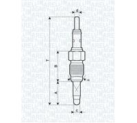 Magneti Marelli OEM Glow Plug For VW SEAT AUDI SKODA Bora Caddy II Mk4 1275580