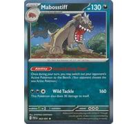 063/091 Mabosstiff - Paldean Fates - Holo Rare - Single Card with Top Loader