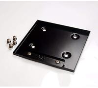 063 Battery Tray Box with Clamp Kit - Universal Car Battery Plate for Ideal Replacement, Aftermarket, Upgrade, Race, Rally, Relocation Kit- Black (214x194 mm)