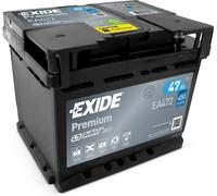 063 Car Battery Exide EA472 12V 47Ah 450CCA + Free Clamp Grease