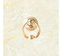 063 Imitation Gold Small Speaker Antique Drawer Handle Retro Single Hole Alloy Handle Furniture Wooden Box Hardware(Gold)