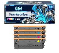 064 Toner Cartridges Compatible for Canon i-SENSYS LBP722Cdw MF842Cdw LBP732Cdw MF832cdw Printers, With Chip Large Capacity 6000 Pages (4-Pack BK/C/M/Y)