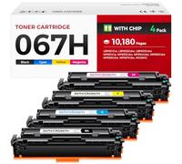 067 Toner Cartridge Set with Chip - Replacement for Canon 067H Compatible for Color ImageClass MF656Cdw LBP632Cdw MF654Cdw MF653Cdw LBP633Cdw MF650C LBP630C Printer - 4 Pack Black Cyan Magenta Yellow