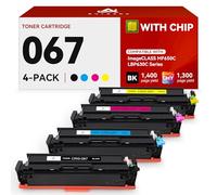 067 Toner Cartridges Set Compatible Replacement for Canon 067 067H Cartridge Works with Canon Color imageCLASS MF656Cdw MF654Cdw MF653Cdw LBP632Cdw LBP633Cdw MF650C LBP630C Series Printer 4-Pack