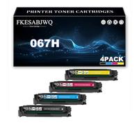 067H Toner Cartridges for Canon I-SENSYS LBP631Cw LBP633Cdw MF651Cw MF655Cdw MF657Cdw Printer, 067HK 067HC 067HM 067HY Toner Cartridge Replacement,4 Colors-1 Pack