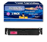 069BK/Y Toner Cartridges Compatible for Canon i-SENSYS MF752Cdw II MF754Cdw MF754Cdw II Printers, High-Definition Printing Effect with Chip, 3100 Pages (1 Pack Magenta)