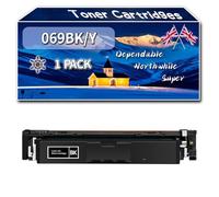069BK/Y Toner Cartridges Compatible for Canon i-SENSYS MF752Cdw II MF754Cdw MF754Cdw II Printers, High-Definition Printing Effect with Chip, 3100 Pages (1 Pack Black)