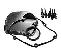 06H103269G Engine Upper Timing Chain Cover with Gasket & Bolt Compatible with VW Beetle CC EOS Golf GTI Jetta Passat Tiguan AUDI A3 A4 A5 A6 ALLROAD Q3 Q5 TT EA888 2.0L Timing Cover