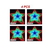 (07 4pcs) 1~10pcs Led Decoration Light Peacock Love Five-pointed Star Atmosphere Lamp For Room Christmas Wedding Party Colorful Decorative