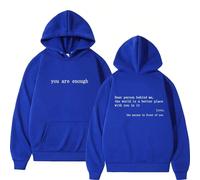 (07, XXXL) Dear Person Behind Me Mens Hoodie With Kangaroo Pocket Pullover Vintage Women Hoodie with Words on Back Unisex Trendy Hoodies