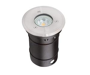 '07170 KANLUX Berg DL 35O Recessed Floor Light Round GU10 High-Voltage Halogen or LED Bulb () Maximum 35 W Light Bulb not Included 220-240 V 50/60 Hz Colour: Stainless Steel IP67, Suitable for Outdoor Use with up to 2TONNEN belastbar. with Mounting Box. Quick and Easy Lamp Innovative "Click Technology 48 mm cut-out, 109 mm Diameter Glass Outer Dimensions, 145 mm Total Height Base Diameter, 99 mm Upper Diameter 80 mm.