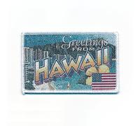 0737 B Hawaii Honolulu Retro Nostalgia Patch USA Elegant Iron-On Patch 90 x 58 mm