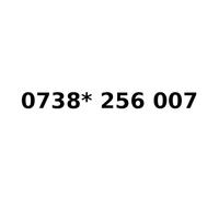 0738 * 256 007 - Gold VIP Business Easy Mobile Phone Number Diamond Platinum UK Sim Card