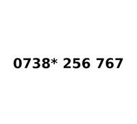 0738 * 256 767 - Gold VIP Business Easy Mobile Phone Number Diamond Platinum UK Sim Card