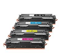 075 075H Toner Cartridge Set for Color imageCLASS Printers | 4-color set for LBP646Cdw M665Cdw M663Cdw M662Cdw, 1300 pages each cartridge