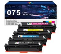 075 Toner Cartridge Set Replacement for Canon 075 075H lbp646cdw Toner | Compatible with LBP646Cdw MF662Cdw MF664Cdw MF665Cdw LBP647Cdw LBP640 MF660 Laser Printer(4 Pack,with Chip)