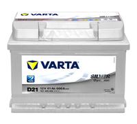 075 Varta D21 Silver Dynamic Car Battery 12V 61Ah 600CCA