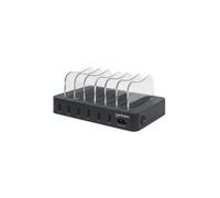 0766623102254 6-Portowa Stacja Zasilająca 6x USB-A 5V 2.4A 50W MANHATTAN