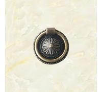 078 Chinese Antique Drawer Cabinet Decorative zinc Alloy Handle Bronze Round Handle(Antique Brass)