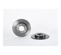Pair of Brembo 08.9719.11 Brake Disc Rear Solid (x2)