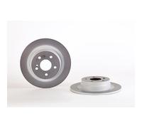 2x Brake disc solid 08.A612.41 BREMBO for MERCEDES-BENZ C-CLASS T-Model C-CLASS