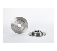 2x Brake Discs Solid Rear 259mm 08.B493.10 Genuine Brembo 4243152150
